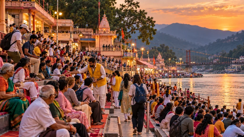 Aarti Time in Rishikesh