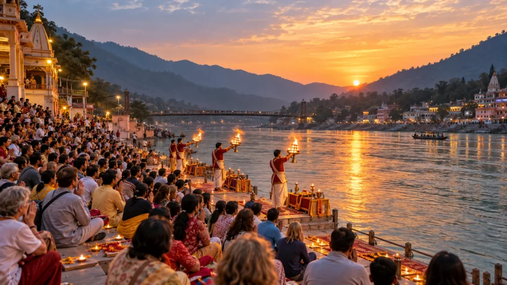 Aarti Time in Rishikesh
